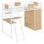 Loft Bed With L Shape Desk And Wardrobe
