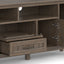 Lev - Handcrafted TV Media Stand - Smoky Brown