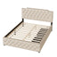 Upholstered Platform Bed With 2 Drawers And 2 Sets Of USB Ports On Each Side, Fabric
