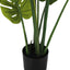 45" Tall, Artificial Plant, Monstera Tree, Indoor, Faux, Fake, Floor, Greenery, Potted, Real Touch, Decorative - Green / Black