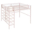 Loft Bed With 4 Tier Shelves And Storage