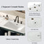 Vintage Double Sink Bathroom Vanity Set With Ceramic Sinks
