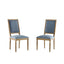 French Country Style Dining Chair With Upholstered Seating And Fluted Legs