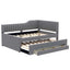 Upholstered Daybed With Trundle And 3 Drawers