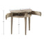 Vintage Inspired Storage Console Table With Fluted Doors