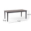 Farmhouse Charm Dining Table With Square Leg