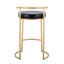 Fuji - Round Contemporary Fixed Height Counter Stool (Set of 2)