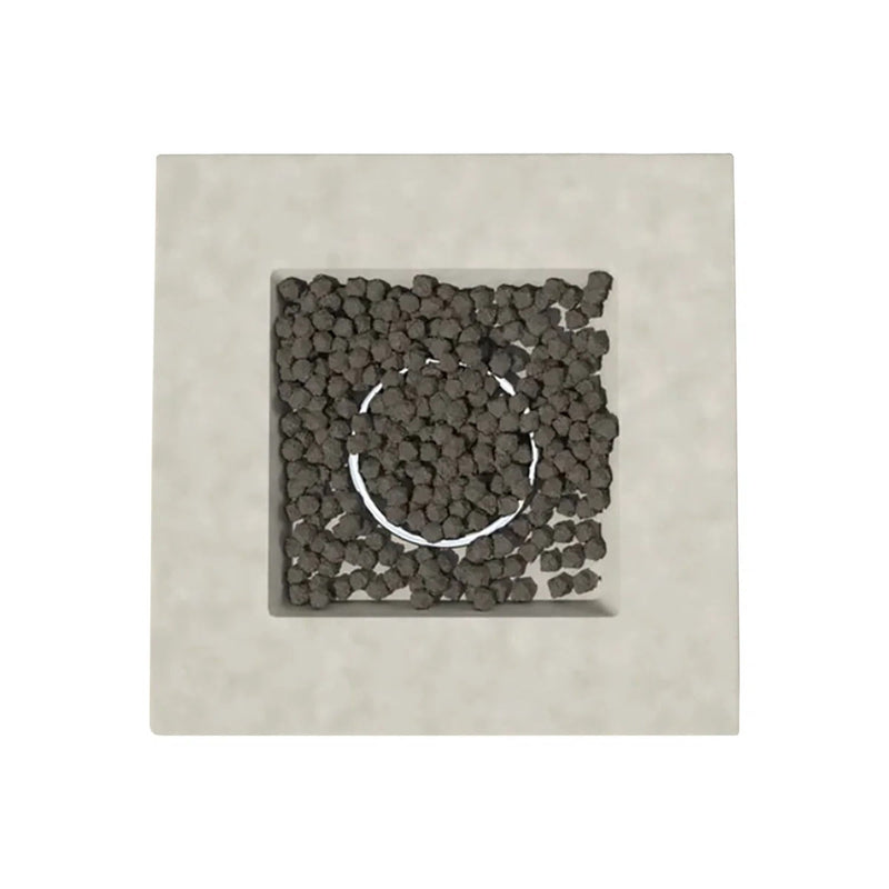 Outdoor Reinforced Fire Pit Table - Natural / Gray