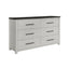 Avery - King Bedroom Set With Bookcase Headboard, Low Profile Bed, Spacious Drawers - Beige