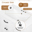 Bathroom Vanity With Sink, Freestanding Design, Soft Close Doors & Drawers - White