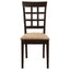 Lattice Back Dining Chair (Set of 2) - Brown