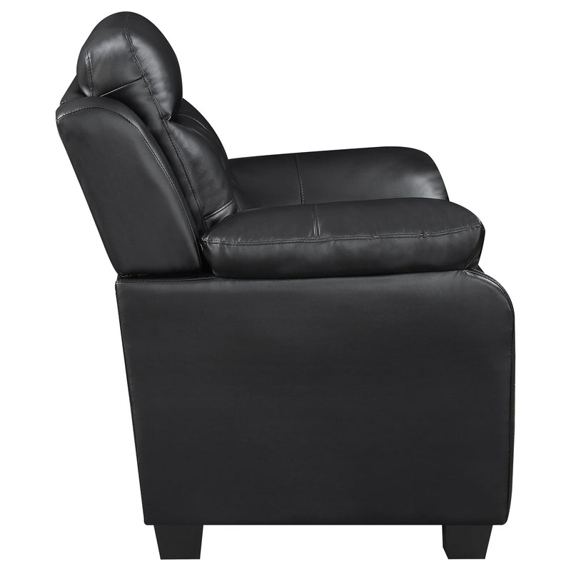 Winchell - Upholstered Padded Arm Tufted Accent Chair - Black