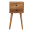 Mini 2 Drawer Nightstand