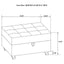 Storage Ottoman With Tufted Design - Gray