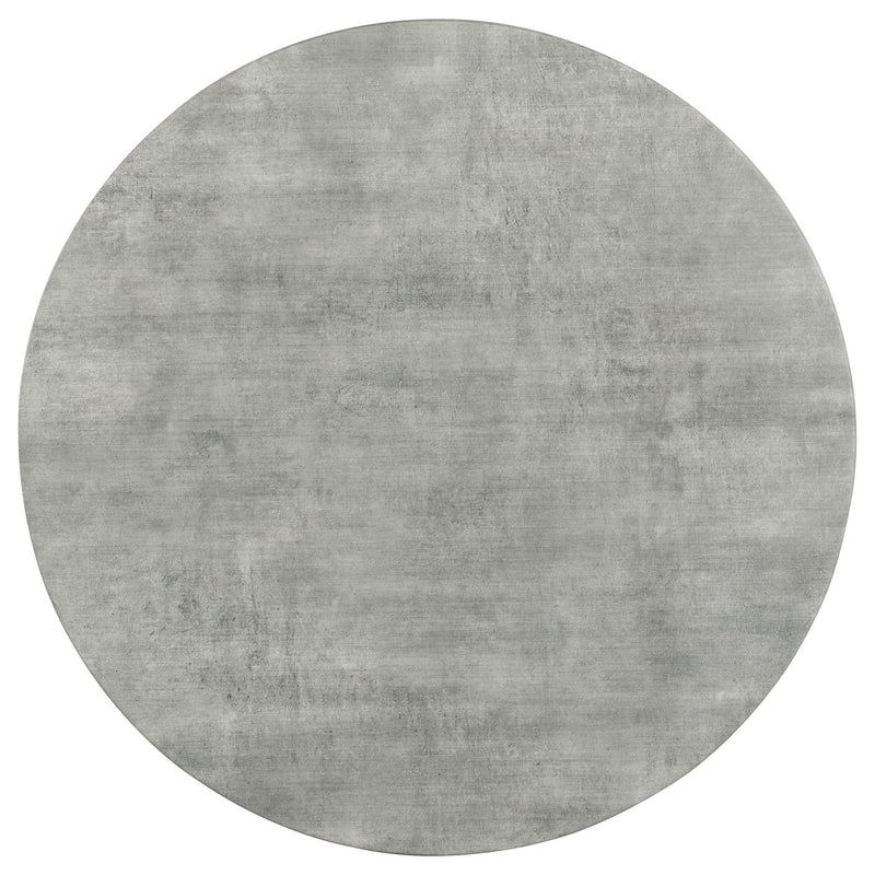 Royceton - Top Dining Table Industrial Round Dining Table - Gray / Black