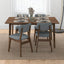 Carlos - Dining Table And 4 Side Chairs - Oak / Dark Gray