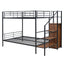 Bunk Bed With Lateral Storage Ladder And Wardrobe