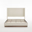 Hosford - Minimalist Upholstered Wingback Bed With Wood Base Platform