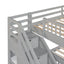 Solid L Shaped Bunk Bed With 3 Drawers, Ladder And Staircase