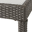 Contemporary Antibes Loveseat & Table Set Outdoor - Gray