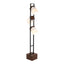 Bento - Contemporary Floor Lamp - Black / Walnut / White