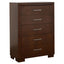 Polk - 5 Piece Queen Bedroom Set - Cappuccino