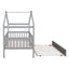 Creativity House Bed With Twin Size Trundle