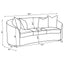 Rory - Sloped Arms Sofa With Pillows - Ivory