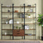 Wendell - 4 Shelf Storage Wall Bookshelf - Walnut