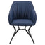 Upholstered Dining Chairs (Set of 2) Retro Bucket Seat - Blue