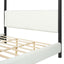 Modern Canopy Bed With Upholstery