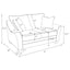 Lido - Upholstered Loveseat With Tapering Block Legs - Light Gray
