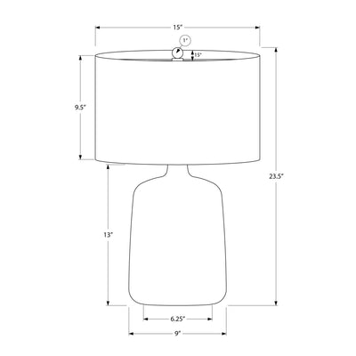 Lighting, Table Lamp Contemporary - Black