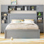Bed With All In One Cabinet, Shelf And Sockets