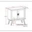 Draper - Low Storage Cabinet - Medium Auburn Brown