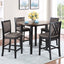 Potomac - 5 Piece Rectangle Dining Set (Table & 4 Chairs) - Brown / Black