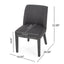 Modern Dining Chair With Durable Fabric Upholstery And Sturdy Wooden Frame (Set of 2)