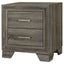 Funston - 2 Drawer Nightstand - Brown Oak