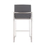 Fuji - Contemporary High Back Counter Stool, Functional Design