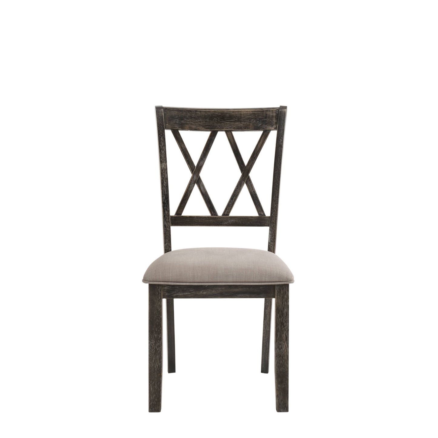 Claudia II - Weathered 7 Pieces Dining Room Set - Gray