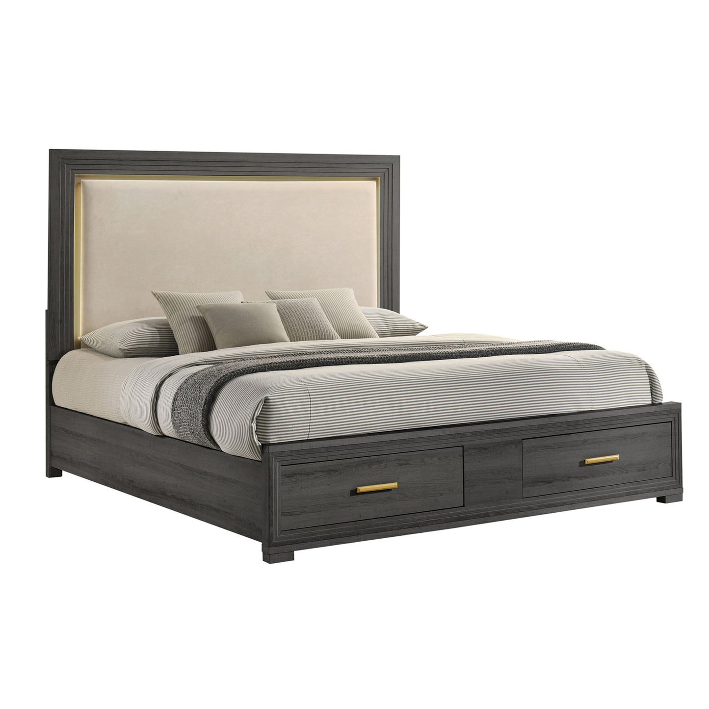 Colorado - Bed With Upholstered LED Headboard