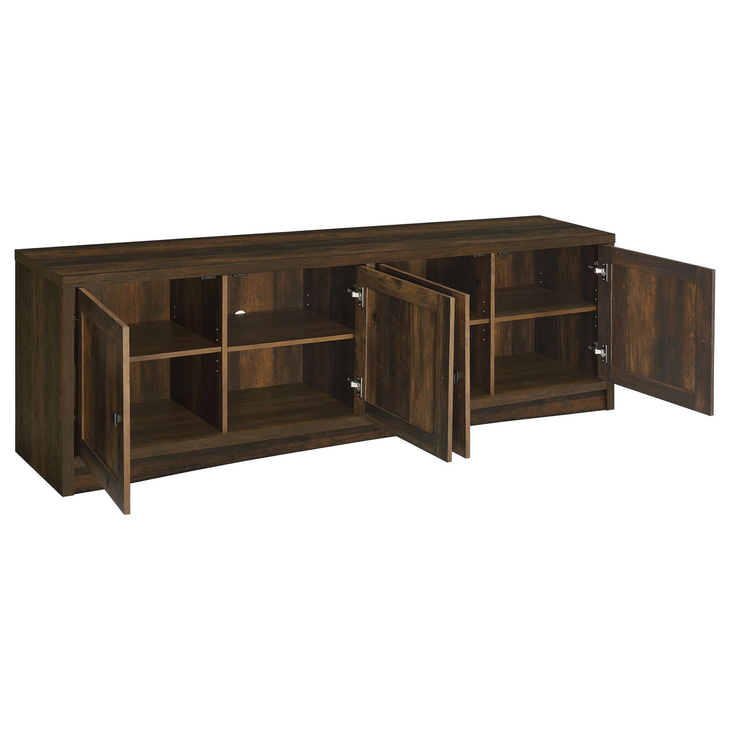 Lunetta - 3 Piece TV Stand With Media Towers - Pine Wood