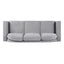Modern 3 Seater Sofa With Curved Backrest