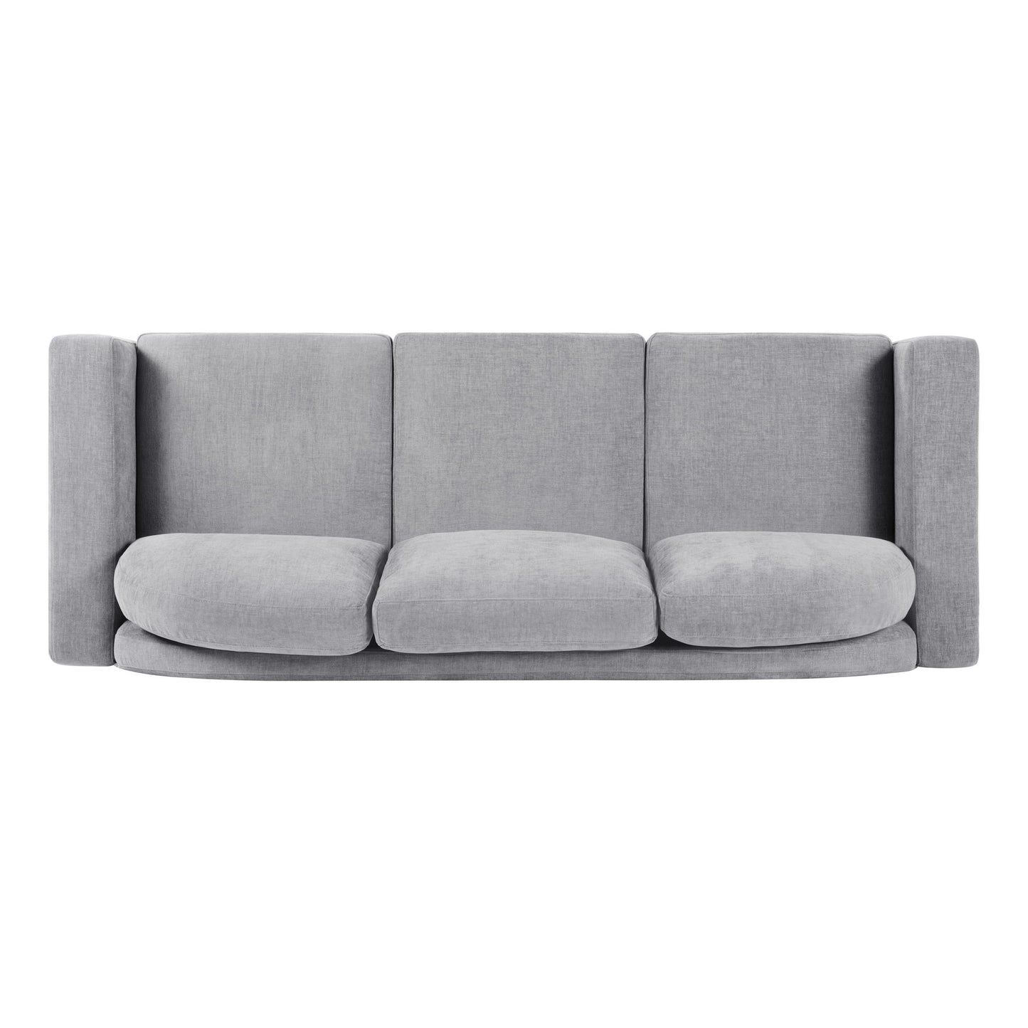 Modern 3 Seater Sofa With Curved Backrest