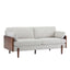 Mid Century Moderne Sofa With Wood Sides