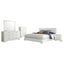 August - 6 Piece Queen Panel Bedroom Set With LED Lighting - White