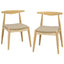 Dining Chairs With Ergonomic Backrest (Set of 2)
