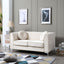 Glam Styled Micro Suede Loveseat