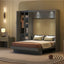 Murphy Wall Bed With Shelves, Wardrobe And LED Lights