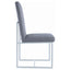 Upholstered Dining Chair Set With Base (Set of 2) - Gray